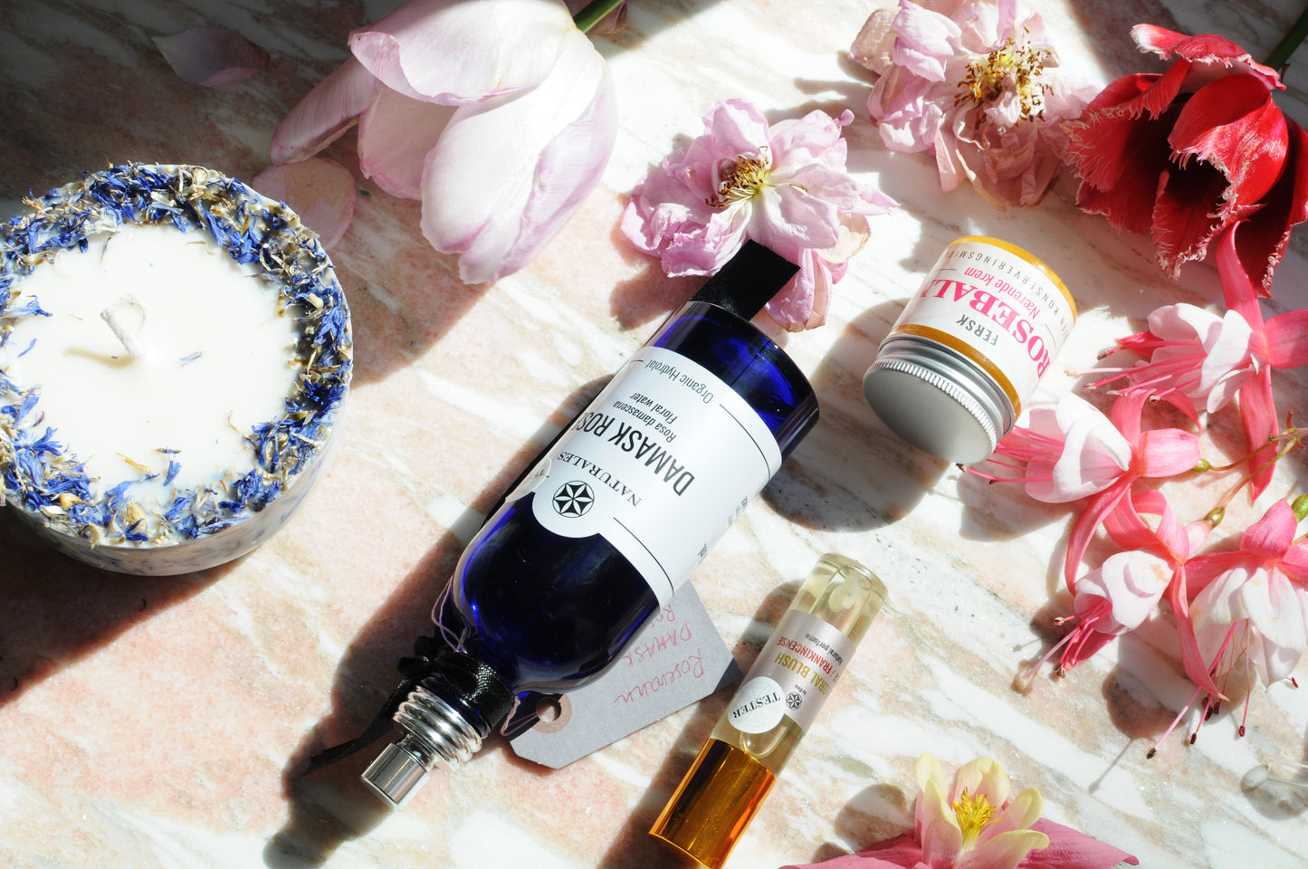 BLUSH Rose Essence serum perfume stainless steel Roll on 10 ml.