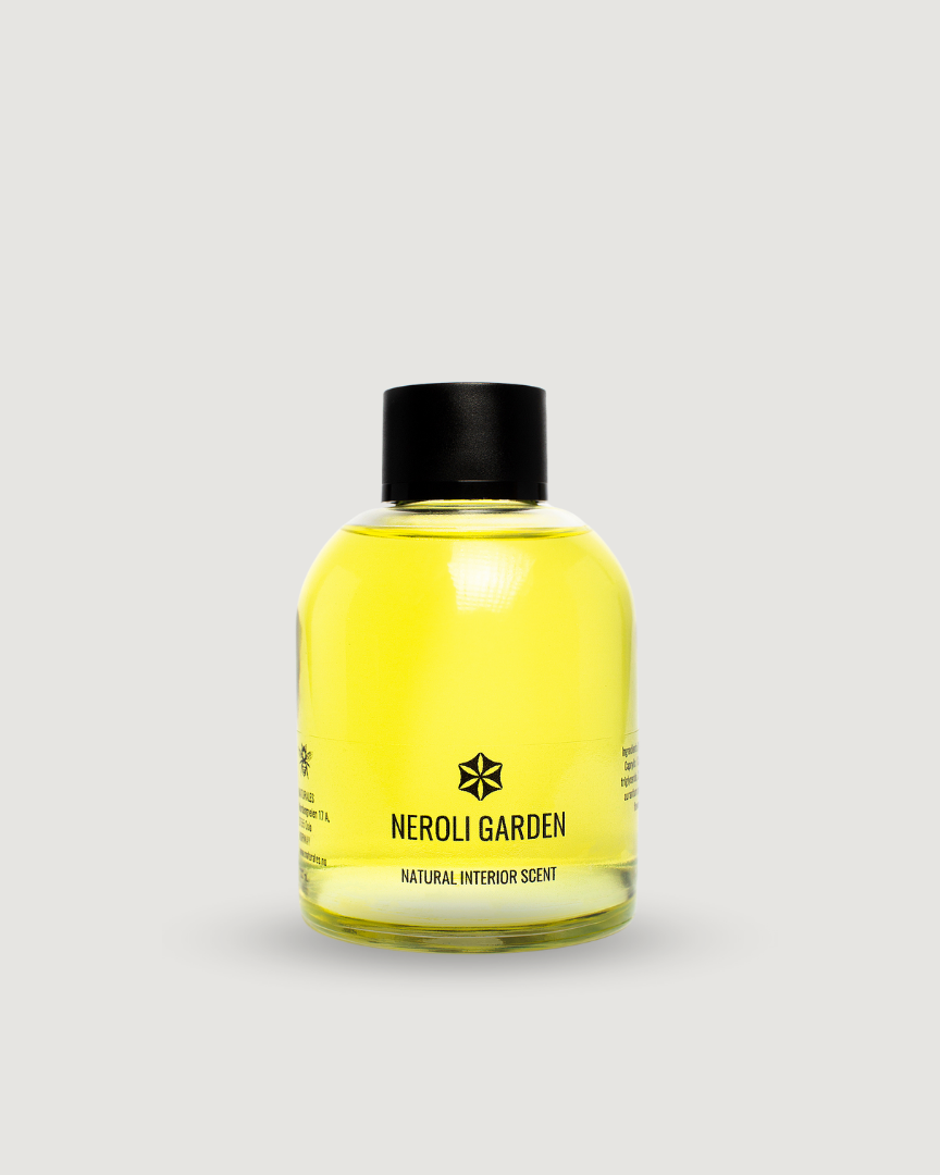NEROLI GARDEN 100% Natural interior scent, distilled from fresh blossoms of Citruses.